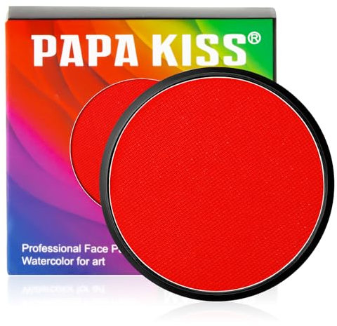 Pintacaras Infantil, yisight Pinturas Cara para Niños, 30g Pintura Cara Niños Hipoalergenica, Pintura Cara Niños, Pintura Cara Halloween, Adecuado para Halloween/Navidad/Cosplay de Maquillaje (Rojo)