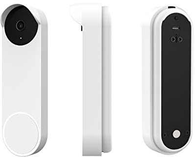 Custodia in silicone e parapioggia protettiva per campanello Google Nest (alimentato a batteria), accessori compatibili con Google Nest