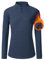 MoFiz Damen Laufshirt mit 1/4 Zip UPF 50+ Sonnenschutz Sportshirt Langarmshirt Wandern Fitness Outdoor Shirt Schnelltrocknend Leichter Activewear T-Shirt Blau XXXL