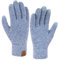 Bequemer Laden Touchscreen Handschuhe Damen Winter Warm Winterhandschuhe Strickhandschuhe mit Elastisch Manschette Frauen Geschenk, Blau