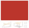 Sonnensegel, für den Außenbereich, Terrasse, staubdicht, winddicht, UV-beständig, ideal für Sonnenschutz und Entspannung im Freien, Rot, 2,5 x 2,5 m