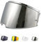 Helmvisier für FF906 Advant Flip Up Helmet,Motorradhelm Visier,Motorrad Windschutz Helm Objektiv Visier,Ersatz Helmvisier Helm Zubehör (Chrom Silber)