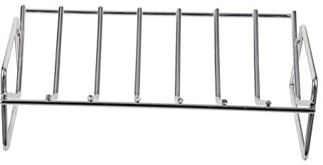 Happyyami Acciaio Resistente per Costine da Barbecue Portatile per Costine da Esterno per Affumicare Le Costolette Superficie Antiaderente