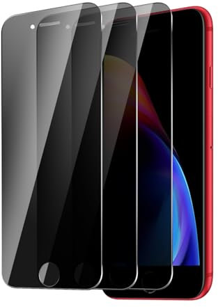 BIESHKJ 2+ 2-pack For iPhone 8 Plus/7 Plus/6 Plus/6S Plus Privacy Screen Protector + Camera Lens Protector, Anti Spy Tempered Glass, Easy to Install, 9H Hardness, Scratch-Resistant, Bubble-Free