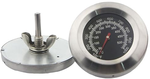 1Pc 3 BBQ Thermometer Gauge Face 1000F Temperature Barbecue Charcoal Grill Smoker