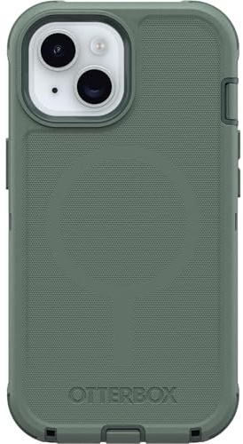 OtterBox MagSafe-Serie Defender Pro Hülle für iPhone 16e, iPhone 15, iPhone 14, iPhone 13, Wald-Ranger-Grün, robust und langlebig, Portschutz, Keine Einzelhandelsverpackung, integrierte Magnete