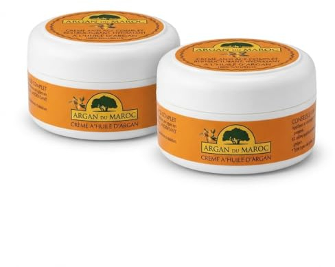 Argan du Marokko – Feuchtigkeitscreme für Gesicht & Körper – pflegende Pflege mit Arganöl – weiche & feuchtigkeitsspendende Haut – 2 Stück