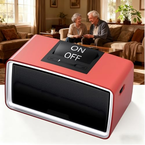 Simple Music Player for Seniors, Large Button Easy Operation, 32GB TF Card | Simple One-Touch Operation, Large Button MP3 Player, Ideal for Seniors & Dementia Patients, Includes 32GB TF Card