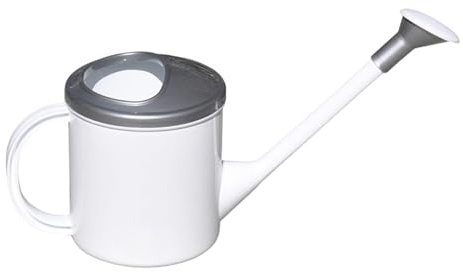 FytStycale Regadera de Jardinería con Aspersor para Plantas Y Vegetales con Riego Suave O Directo Y Asa Confortable Adecuada para Huertos Urbanos Y El Hogar, Gris