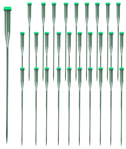 30 Tubos de Flores Verdes para Flores, Suministros de floristería para brotes de y raíces de Plantas de Seda y Pruebas, Dormitorio, salón, hogar, Escuela