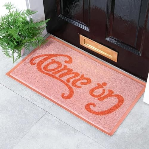 Artsy Mats Come in Go Away Pattern Indoor & Outdoor Door Mat - Incredibly & Weatherproof Doormats - Non Slip Mat, (70x40 cm)
