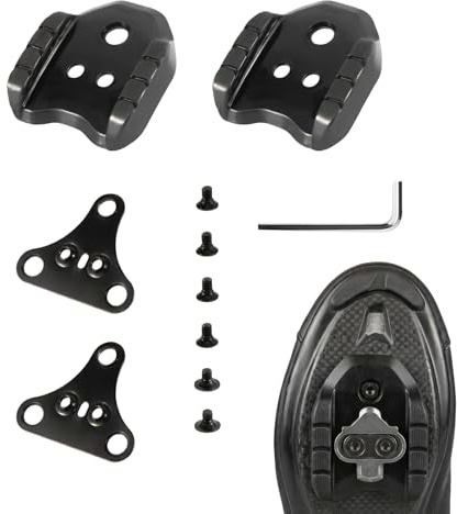 Calas Tacos de Bicicleta, Compatible con Shimano SPD Adaptador de Placa SM-SH41 para Bicicleta de Carretera, MTB/Calas para Pedales Automáticos y Zapatillas de Ciclismo