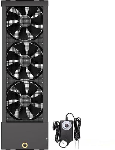 DTWEFF Extractor de aire vertical retráctil para ventanas corredizas, extractor de aire retráctil, Ventilador de ventana for dormitorio para dormitorios, espacios(23-27in)