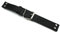 20mm schwarz Vintage Handgemacht PILOT AVIATOR LUFTWAFFE WW STYLE f CHRONOGRAPHEN Hanhart Lemania etc, feste Stege BAND STRAP