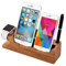 MOZOWO Bamboo Wood Multifunction Desktop Charger Stand Charging Dock/Station/Cradle/Holder Compatible iPhone XS MAX XR X 8 7 6 6S Plus Apple Watch 2 3 4 / iWatch 38mm & 42mm All Models Smartphones