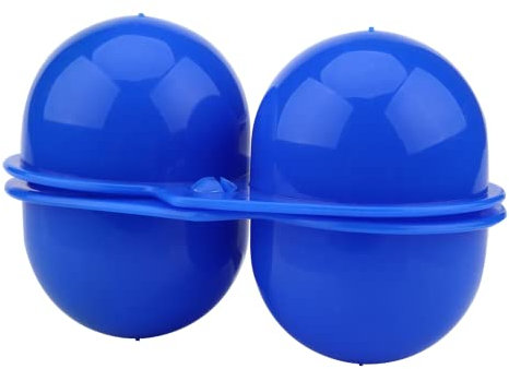 Alomejor Soporte para Huevo portátil, Caja para Huevo, Clip para Huevo, para Acampar al Aire Picnic 2 Piezas(Blue)
