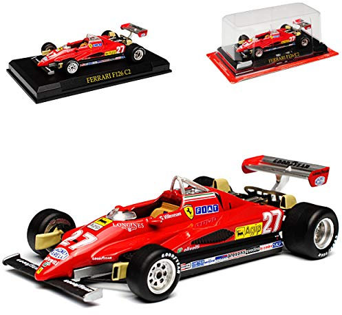 Ixo Ferrari F126 C2 Gilles Villeneuve 1982 Formel 1 1/43 Altaya Modell Auto