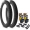 Eastern Bikes Throttle 20 Zoll BMX Reifen mit oder ohne Schläuche erhältlich 2,2, 2,3 und 2,4 Zoll Breite, weißes oder gelbes Logo (5,8 cm weißes Logo, 2 Stück mit Schläuchen)