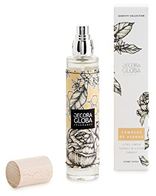 DECORAGLOBA - Spray Ambientatore, 100ml, Profumo per Interni - Fragranza Ombre di Fiori d'Arancio - Aroma di fiori d'arancio, zagara e miele - Collezione Identity
