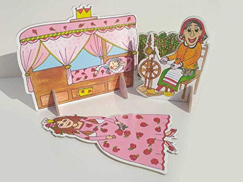Marionetino Puppentheater Geschenktipps, Geschenkideen für Kinder 3+ Jahre | Das Märchen der Gebrüder Grimm über das schöne | Dornröschen - Puppen, Kulissen