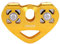Asixx Dual Pulley, 30KN / 6700lbs Zip Line Rescue Cable Trolley Outdoor Rock Climbing Equipment for Outdoor Sports(Gold)