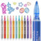YITHINC Feutres Paillettes, Couleurs Stylo Paillette Marqueur Magique pour Anniversaire, Peinture, Bricolage Art Crafts, Idee Cadeau Ado Fille, Loisirs Créatifs Fille