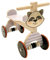 Hess Holzspielzeug 31186 - Lauflernhilfe aus Holz, Serie Waschbär, mit Gummibereifung, handgefertigt, für Kinder ab 12 Monaten, ca. 42 x 24 x 35 cm