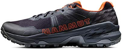 Mammut Sertig II Low GTX Men | Wanderschuhe für Herren, Outdoor Schuhe, Wasserdichte Sportschuhe, Gore-Tex Trekkingschuhe, Leichte Bergschuhe, Für Sport & Hiking | Black-Vibrant Orange, 8
