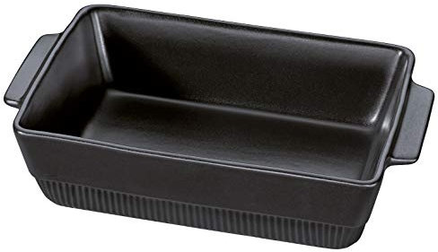 Spring Auflaufform Chalet Rechteckig, 35 x 21 cm, Schwarz, Ofenkeramik
