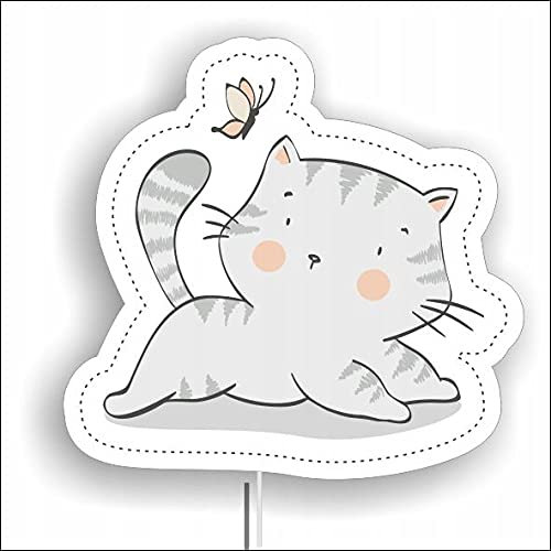 Stimmungsvolle und charmante Nachtlampe in Form eines Katzen