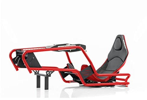 Playseat Formula Intelligence Sim Racing Cockpit | Profi Simracing Cockpit | Unterstützt Direct Drive | Mit allen Lenkrädern und Pedalen kompatibel | Für PC und Konsolen geeignet | Rote edition