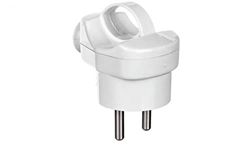 Winkelstecker teilbar mit Halter w/u 16A 2P AWA-5 weiß 51.46 Elektro-plast Spatel 5905548287744