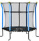 HOMCOM 5.4 FT/ 64 Inch Kids Trampoline With Enclosure Net Mini Indoor Outdoor Trampolines for Child Toddler Age 3-10 Years Blue