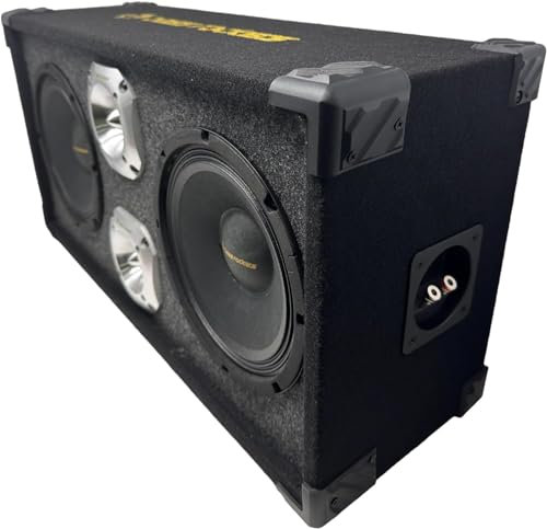 Bass Rockers 8 Loaded chuchera Chero Box with 8 Midrange Midbass Speakers and 4 Chrome High Performance Tweeters 1200W for Car Home UTV, ATV, Camper, DJ, Pro Audio Use