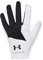 Under Armour Mens Full Finger Gloves Ua Medal Golf Glove, Black, 1349705-001, RSM