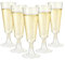 Czemo Flûtes à Champagne en Plastique Réutilisable 20 Verres à Champagne à Paillettes Dorées Coupes à Vin pour Mariages, Anniversaires et Fête