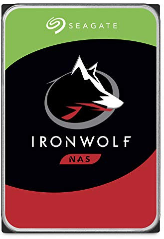 Seagate IronWolf Pro, 4TB, Unità disco interna NAS classe Enterprise - Unità SATA CMR da 6GBit/s, 3,5, 7.200 giri/min, con cache da 256 MB per sistemi NAS RAID, servizi Rescue (ST4000NT001)