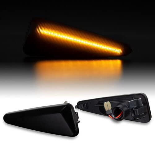 Modifycar LED-Seitenblinker passend für Dacia Sandero + Stepway | 2008-2012 Signallicht Canbus SMD Deckenleuchte rauchfarben