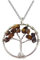 Only faith Collar para Mujer Arbol de Vida con piedras naturales Hecho a mano Acero Inoxidable Amuleto y protección Limpieza de Chakras meditación (Ojo de Tigre)