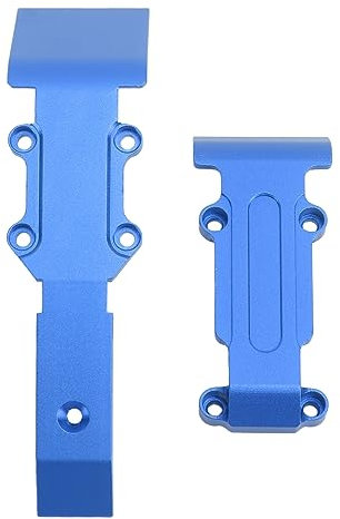 RC-Car-Unterfahrschutz Vorne und Hinten, RC-Car-Aluminium-Unterfahrschutz Traxxas 1:16 Revo Slash (Blau)