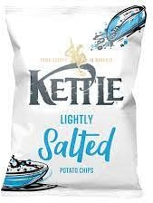 Wowboxme Kettle Handcooked Crunchy Crisps 12 x 130g Sharing Bags (Lightly Salted)