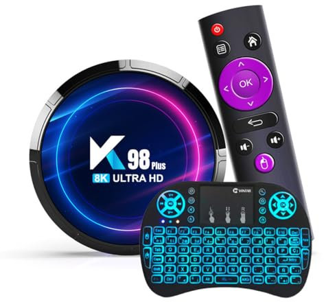 2024 Android 13.0 TV Box, 4GB Ram 64GB Rom RK3528 Quad-Core 64Bit Cortex-A53,Support Wifi6 / 2.4Ghz+5Ghz Dual-Band Wifi/BT5.0,Android TV Box with Mini Wireless,4GB+32GB