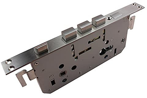 chiusura, Serrature a infilare,Sashlock a infilare in cromo lucido,Porta in legno in acciaio inossidabile Camera da letto for interni Grilli a infilare con linguetta a 3 punti Corpo serratura telaio p