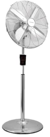 Syntrox Edelstahl Ventilator Plinkad | Standventilator | Bodenventilator | Lüfter, Leis, mit Zeitschaltuhr, 60 Watt, 3 Schaltstufen, mit Fernbedienung