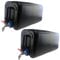 Lot de 2 bidons d'eau en plastique, 30 l, avec robinet, fermeture étanche, noir
