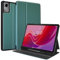 idudao Funda TPU con Soporte para lápiz para Lenovo Tab M11, Funda Tipo Libro para Tablet M11 11 Pulgadas 2024 TB330FU, Verde Oscuro