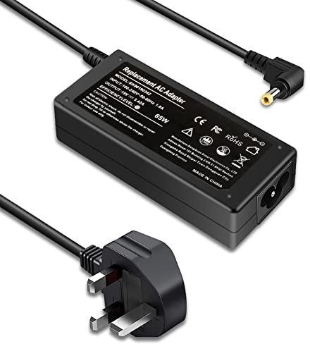 65W Laptop Charger (5.5 * 2.5mm) for Toshiba Satellite C50 C50D C55 C75 C655 C850 C855 C855D C55D C675 C650 P50 A100 A105 A200 A205 A305 P200 L630 L775 L830 L850 19V 3.42A AC Adapter Power Supply Cord