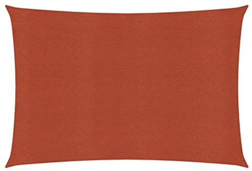Genérico Toldo de Vela Terracota HDPE 160 g/m² 2x3 m Casa y jardín,Jardín,Artículos de Exterior,Sombrillas Marrón 1,14kg