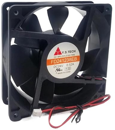 Senlifang Pour Fd241238eb 12038 Ventilateur De Refroidissement 24V 0.52a 12CM 2 Fils