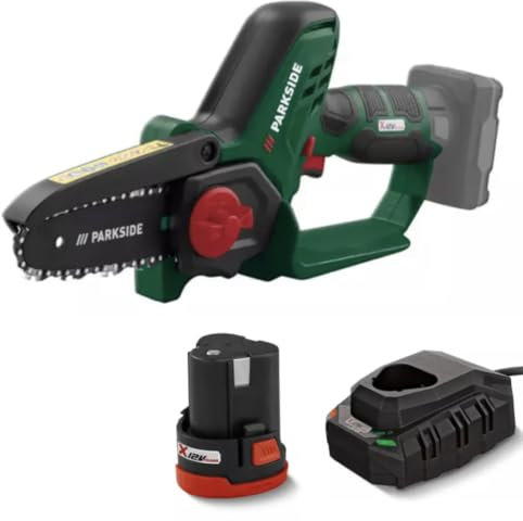 Park Side 12V Pruning Saw Mini Chainsaw with Battery and Charger